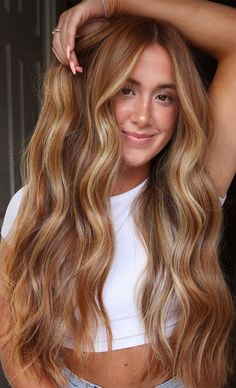 Copper Blonde Hair, Red Blonde Hair, Strawberry Blonde Hair Color, Ginger Hair Color, Hair Color Auburn, Strawberry Blonde Hair, Blonde Hair Inspiration, Hair Color For Women, Long Blonde