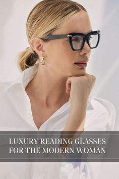 Looking for stylish reading glasses? See clearly in style with the Heather readers. These designer reading glasses are perfect for the modern woman who strives for a chic and elevated style. Reading glasses don't have to be boring. These trendy and cute reading glasses are going to be your new favorite accessory. Check out Féroce Eyewear for your new favorite brand of stylish reading glasses for all face shapes.