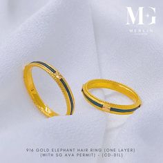 *Price is for one piece (unless stated). *( After placing order, please send us a message with your contact number (for logistics purpose) in the following format: +(Country code)-(area code)-(contact number)* 22K 916 Gold [CD-01L] One Layer Elephant Hair Ring (With SG AVA Permit) Size & Weight: Please refer to the variations.  ---------------------------------- Gold Type: 916 Gold (22K)  Hallmark: 916 Stamped Package Content (Merlin Goldsmith): Jewellery Box, Paper Bag, Official E-Receipt *Ring Elephant Hair Ring Gold For Women, Elephant Hair Ring Gold Men, Elephant Hair Ring Gold, Elephant Hair Ring, Elephant Hair Jewelry, Elephant Ring Gold, Elephant Craft, Elephant Hair, Couple Ring Design