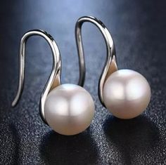 Silver Plated Faux Pearl Brass Trendy Jewelry Earrings, Pearl Pendant Earrings, Real Pearl Earrings, Freshwater Pearl Drop Earrings, Bridal Earrings Drop, Faux Pearl Earrings, Freshwater Pearls Earrings, Pearl Hoop Earrings, Real Pearls