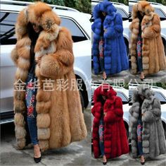 Celana Kargo, Long Hooded Coat, Fur Jacket Women, Long Fur Coat, Faux Fur Hooded Coat, Womens Faux Fur Coat, Hooded Faux, Jackets Uk, Coats Women