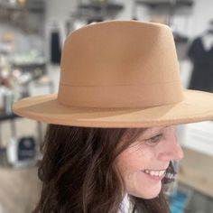 This product is available for in-store pick up only. Urban or rural, formal or casual, this 100% wool Felt Hat can be worn anywhere and everywhere! Our versatile, in-house design comes in five stunning colors, so you are sure to find one that you love. Our Felt Hat comfortably fits heads measuring 22" to 23.5", and is ethically made in a factory where workers are provided dignified work and wages. Felt Hat, Wool Felt, Pick Up, In Store, Felt, House Design, Wool, Hats, Color