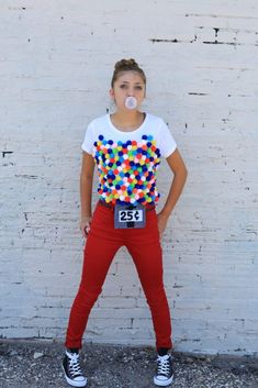 Gumball Machine Costume, Modest Halloween Costumes, Carnaval Diy, Costumes Faciles, Halloween Costume Couple, Food Halloween Costumes, Meme Costume, Costumes For Work