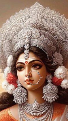 #durgamaa Devi Parvati, Adi Shakti, Ma Durga, Radha Krishna Holi, God Tattoo, Kali Hindu, Cute Photo Poses, Aadi Shakti, God Tattoos