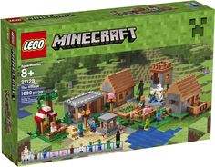 the lego minecraft set is in its box