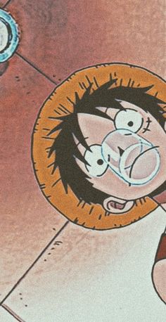 an image of a cartoon character with glasses on his head looking at the ground in front of him