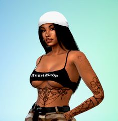 Skin Overlay, Sims 4 Tattoos, Sims 4 Black Hair, Sims 4 Traits, My Sims, Black Couple Art, Sims 4 Body Mods, Sims 4 Teen, Sims 4 Characters