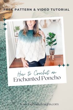 The Enchanted Poncho is a stunning knit-look crochet piece that’s as magical to create as it is to wear! ​ ​This poncho is perfect for cozying up in style, featuring beautiful texture and drape, thanks to some delightful crochet wizardry. Starting from the top down and working in rounds with the split single crochet, you’ll achieve a sleek, knit-like finish while enjoying a fun and engaging project.