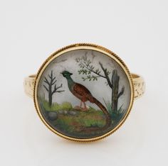 Victorian Essex Crystal Reverse Intaglio Ring 18KT | eBay Reverse Intaglio, Intaglio Ring, Eden Garden, Victorian Ladies, Garden Beautiful, Victorian Women, Vintage Jewels, Rock Crystal, Diamond Art