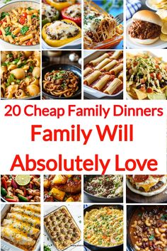 20 cheap family dinners that will absolutely love