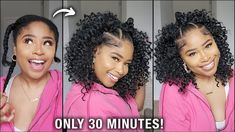 Cute Fast Hairstyles, Fast Hairstyles, Protective Style, Natural Hair Braids, Hair Braids, Quick Hairstyles, No Heat, Crochet Braids, Hair Transformation