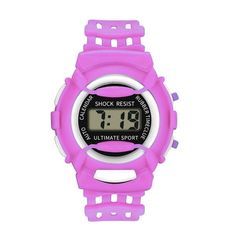 The quality of our products are strictly checked, environmentally friendly materials, do not hurt the skin, touched you, but also touched us! Children Girls Analog Digital Sport LED Electronic Waterproof Wrist Watch New Watch property: Movement: Digital Style: Sport Surface Material: Acrylic Dial Material: Acrylic Display: Digital Strap Material: Silicone Features: Case Material: high-quality PC. Band Material: Silicone/Rubber. Movement: Precise JP quartz movement. Water Resistant: 3 ATM, Also f Teen Watches, Mens Watches Military, Digital Wrist Watch, Outdoor Watch, Mens Digital Watches, Waterproof Sports Watch, Digital Sports Watches, Boys Watches, Led Watch