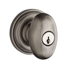 an image of a door knob with a keyhole on the front and side of it