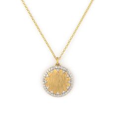 Provence Small Pave Disc Pendant | JudeFrances Gold Woven Bracelet, Round Diamond Pendant, Diamond Flower Pendant, Engraved Bar Necklace, Diamond Heart Pendant Necklace, Diamond Jewelry Store, Rolex Watches For Men, Round Diamond Setting, Solitaire Pendant Necklace