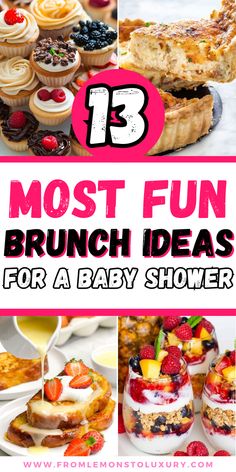 the 13 most fun brunch ideas for a baby shower