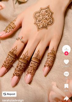 henna tattoo designs for hands and fingers