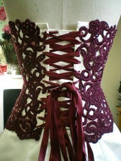 Moda Steampunk, Fest Outfits, Steampunk Costume, Corsets And Bustiers, Guipure Lace, Corset Lingerie, Steampunk Fashion