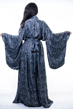 silk-long-robe Kimonos, Long Robe Nightgowns, Copper Dress, Silk Dressing Gown, Dressing Gown Robe, Silk Nightgown, Long Gown Dress, Silk Kimono Robe, Silk Robe