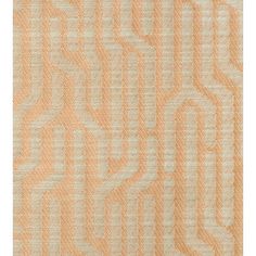 an orange and white fabric with wavy lines on the side, as if it were woven in