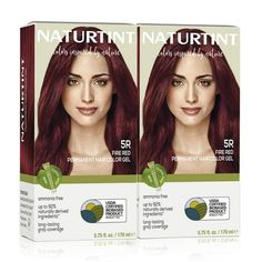 5R Fire Red - Achieve gorgeous hair color with long lasting results at home with the first permanent hair color to be certified by the USDA BioPreferred Program. Naturtints botanical-inspired formulas use as many naturally derived alternatives as possible without sacrificing the quality of your results and contain only the highest quality ingredients designed to deliver and maintain radiant color and shine. Say goodbye to traditional hair color and hello to better hair color and care. Best Red Hair Dye Walmart, Black Henna, Dyed Red Hair, Gray Coverage, Hair Rinse, Gorgeous Hair Color, Permanent Hair Color, Red Hair Color, Red Fire