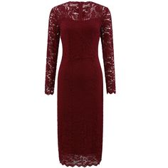 Keep your look professional and stylish in this dress from Hobemty, featuring a V neck, floral lace fabric, sheer long sleeve, panel design, zipper back, and midi length. Pair with high heels for an exquisite party look. Focused on Ladies' Cocktail and Wedding Wear - This dress is great for work, meetings, offices, businesses, work, parties, cocktails, wedding dresses, etc. The dress is designed to offer a flattering fit and is perfect for various occasions. Its elegant style and comfortable fab Cuffed Sleeve Dress, Cocktails Wedding, Work Parties, Work Meetings, Cocktail Wedding, Midi Slip Dress, Red Lace Dress, Empire Waist Dress, Chiffon Maxi