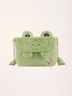 Cartoon Frog, Frog Design, Square Necklace, Cartoon Embroidery, Kawaii Cartoon, Funny Birthday Gifts, Cute Frogs, Bag Cute, Cute Plush