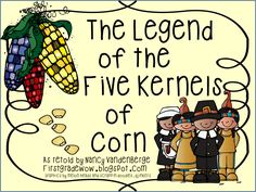 the legend of the five kernels of corn is an interactive activity for children to learn