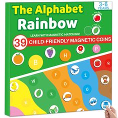 the alphabet rainbow learn with magnetic matching