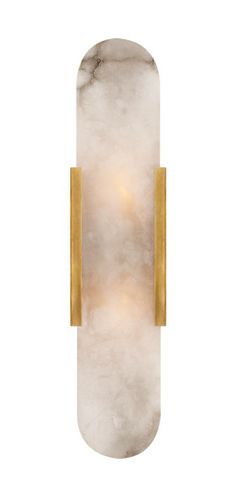 a light fixture with marble and gold trimmings on the front, against a white background