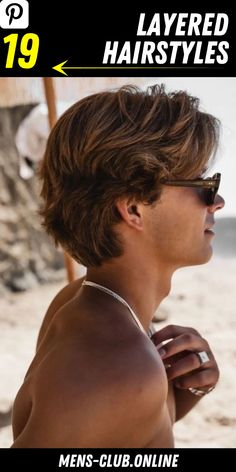 Fresh and Trendy: Hottest Layered Hairstyles for Men 2023 Long Hair Styles Teenagers Boys, Men's Layered Haircuts, Guys Shaggy Hairstyles, Boy Thick Hair Haircuts, Guys Longer Hairstyles, Teenage Boys Hair Cuts 2023, Teen Boy Long Haircuts 2023, Trendy Guys Haircut, Guys Shaggy Haircut