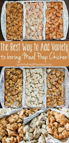 the best way to add variety to your meal prep chicken is with this easy recipe