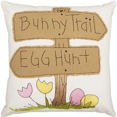 Bunny Trail Pillow 18x18 - The Fox Decor Country Style Curtains, Easter 2021, Easter Pillows, Cozy Couch, Fox Decor, Easter Signs, Merry Christmas To You, Primitive Home