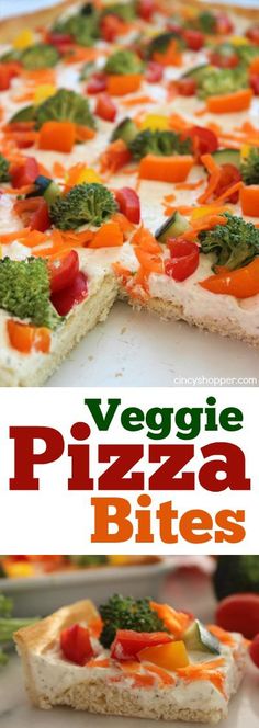 this veggie pizza bites recipe is so good and easy to make