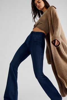 Jayde Flare Jeans | Free People Sky Fit, All Jeans, Blue Mermaid, Weekly Outfits, Flared Jeans, Trouser Jeans, Retro Inspired, Bell Bottoms, Night Sky