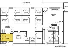 the floor plan for an office building