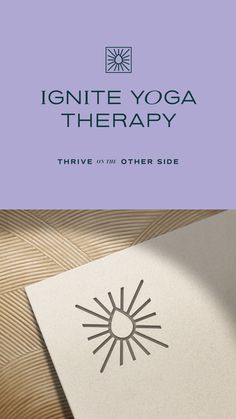 an open book with the title ignite yoga therapy