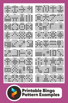 the printable pattern is shown in black and white