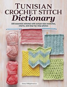 the book is written in english and has many different crochet stitches on it