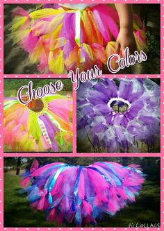 Design your own Petti Tutu Skirt choose your by LilSweetPeaTutus Diy Tutu Dress, Crochet Waistband, Halloween Pinata, Candy Themed Party, How To Make Tutu, Morgan Hill