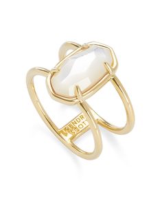 The Elyse 18k Gold Vermeil Ring in Ivory Mother-of-Pearl is your favorite wear-anywhere statement piece, made with elevated materials. Featuring our signature oval shape and an open design, this ring is quality-made ring is made to shine with you every day. Add the finishing touch to any look with our Elyse 18k Gold Vermeil Ring. Metal 18k Gold Vermeil What Is Vermeil? Vermeil is Sterling Silver that is plated in 18k Gold or 18k Rose Gold. Plating is heavier than our fashion jewelry, making it m Resin For Beginners, Diy Resin Coasters, Kendra Scott Ring, Double Band Ring, Pink Rhodochrosite, Double Band Rings, Preppy Jewelry, Jewelry Accessories Ideas, Closet Goals