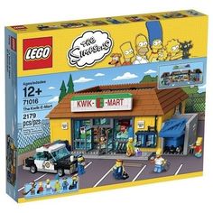 the lego simpsons store is on display in front of it's owner and customers