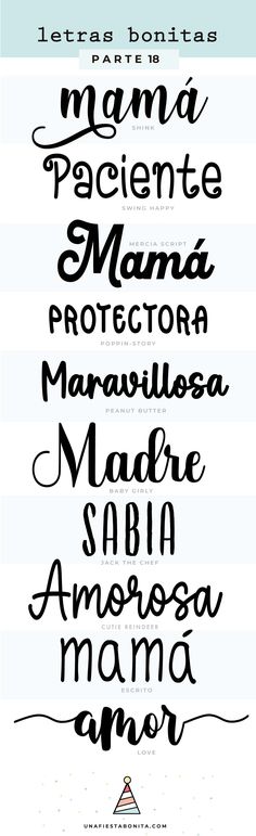 Descargar tipos de letras (#7) – Una Fiesta Bonita Cool Lettering, Fan