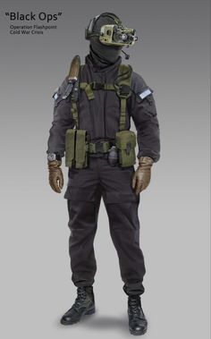 Balaclava Soldier, Militias Outfit, Soldier Concept Art, Tactical Outfit, Modern Soldier, Ekko League Of Legends, Cool Tactical Gear, Soldier Uniform, Soldier Design