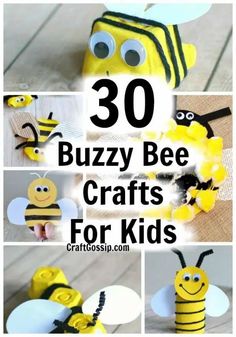 some crafts that are made to look like bees