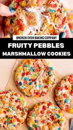 Fruity Pebble Cookies, Fruity Pebble, Cookie Recipes For Kids, Stuffed Cookies, Marshmallow Cookies, Summer Baking, Summer Cookies, Unique Desserts