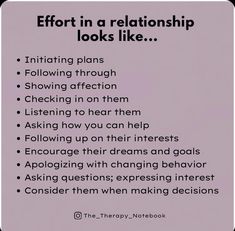 Effort In A Relationship, Writing Therapy, Healthy Marriage, Emotional Awareness