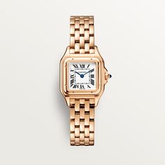 CRWGPN0006 - Panthère de Cartier watch - Small model, quartz movement, rose gold - Cartier Cartier Gold Watch, Cartier Watches Women, Cartier Gold, Cartier Panthere, Gold Watches Women, Paris Mode, Cartier Watch, Classy Jewelry, Jewelry Lookbook