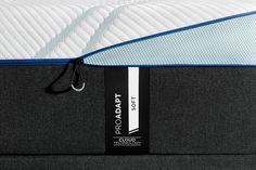 closeup of the top layer of a templay cloud mattress with its zippered cover