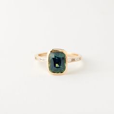 Half Bezel Sapphire Ring, Bezel Set Engagement Ring Sapphire, Bezel Set Sapphire Engagement Ring, Saphire Engament Ring Teal, Bezel Sapphire Ring, Colored Engagement Ring, Sapphire Engagement Ring Emerald Cut, Teal Cushion, Antique Engagement Rings Sapphire