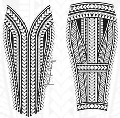 two vases with designs on them, one is black and the other is white